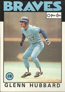 1986 O-Pee-Chee Baseball Cards 112     Glenn Hubbard